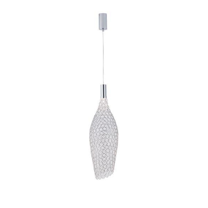 ΦΩΤΙΣΤΙΚΟ ΜΕΤΑΛΛΟ ΜΟΝΟΦΩΤΟ LED 7.6W 780Lm 3000K Φ200x1960mm ΑΣΗΜΙ ARTE ILLUMINA PERFORATO