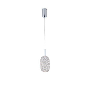 ΦΩΤΙΣΤΙΚΟ ΜΕΤΑΛΛΟ ΜΟΝΟΦΩΤΟ LED 6.3W 648Lm 3000K Φ130X1588mm ΑΣΗΜΙ ARTE ILLUMINA PERFORATO