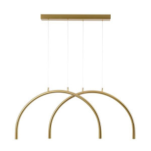 ΦΩΤΙΣΤΙΚΟ ΚΡΕΜΑΣΤΟ AΛΟΥΜΙΝΙΟ-METAΛΛΟ 10W 896Lm 3000K 840x20x330mm MΠΡΟΝΖΕ ARTE ILLUMINA APSIS