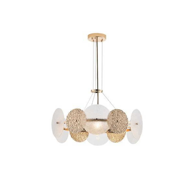 ΦΩΤΙΣΤΙΚΟ KΡΕΜΑΣΤΟ 6XE14 MAX 8W Φ560mmΧΡΥΣΟ ARTE ILLUMINA GLOW