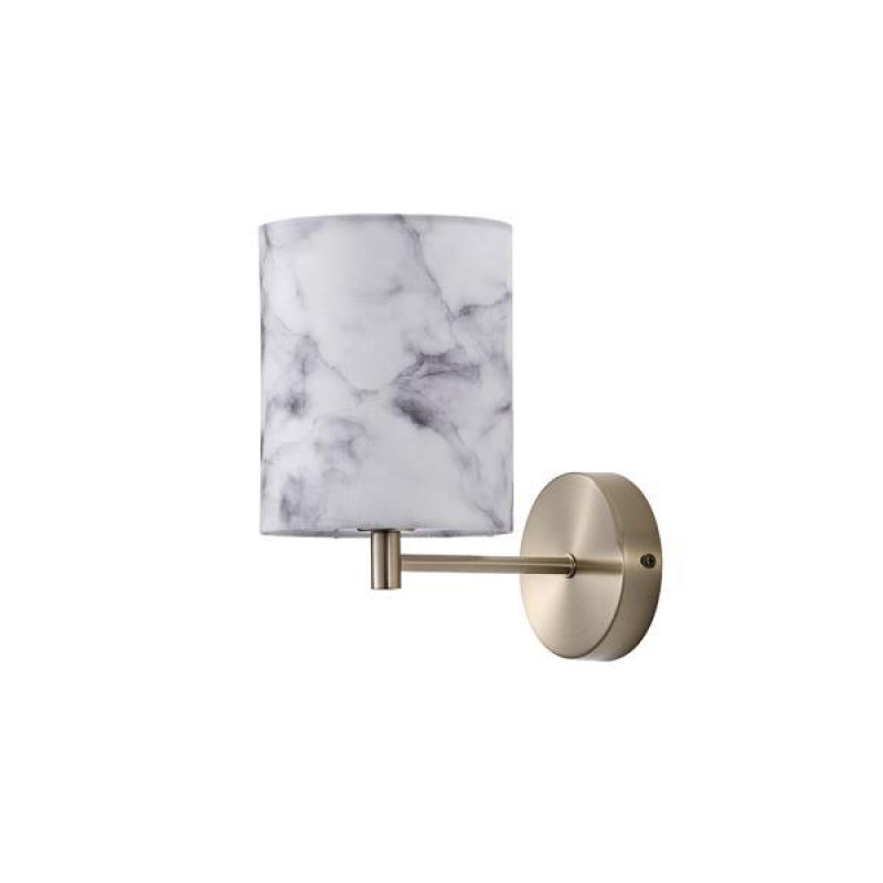 ΑΠΛΙΚΑ ΤΟΙΧΟΥ ΥΦΑΣΜΑ 1XE14 MAX 8W Φ130mmARTE ILLUMINA VERONA