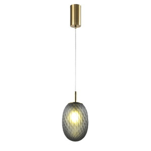 ΦΩΤΙΣΤΙΚΟ ΚΡΕΜΑΣΤΟ ΓΥΑΛΙ 1XE27 Max15w 150X230mm ΓΚΡΙ ARTE ILLUMINA CANDY