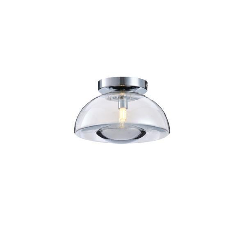 ΠΛΑΦΟΝΙΕΡΑ ΓΥΑΛΙΝΗ G9 MAX 7W 230X230X150mm ΑΣΗΜΙ ARTE ILLUMINA CLEAR