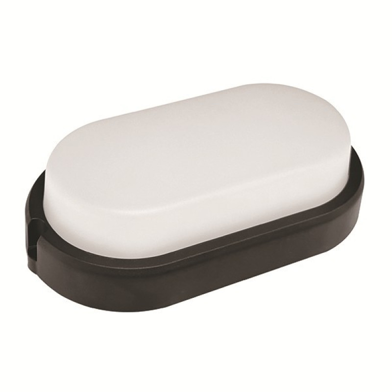 ΑΠΛΙΚΑ ΤΟΙΧΟΥ LED  ΠΛΑΣΤΙΚΗ ΟΒΑΛ 11W 168X92X48mm 4000Κ ΜΑΥΡΟ ARTE ILLUMINA