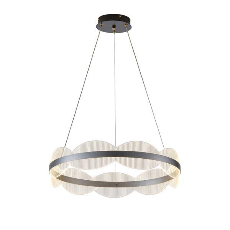 ΦΩΤΙΣΤΙΚΟ ΚΡΕΜΑΣΤΟ ΑΚΡΥΛΙΚΟ ΣΤΡΟΓΓΥΛΟ LED 60W 5400Lm 3000K Φ600mm ΑΣΗΜΙ ARTE ILLUMINA TORINO