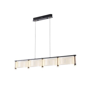 ΦΩΤΙΣΤΙΚΟ ΚΡΕΜΑΣΤΟ ΑΚΡΥΛΙΚΟ LED 4ΦΩΤΟ 4Χ 15w 3000K 5400Lm 1200X270 X175mm ΓΑΛΛΙΚΟ ΧΡΥΣΟ ARTE ILLUMINA RAVENA