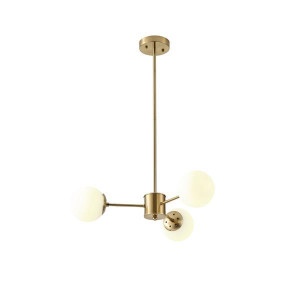 ΦΩΤΙΣΤΙΚΟ ΚΡΕΜΑΣΤΟ 3XΕ27 Max15w 620X730mm ΛΕΥΚΟ ΧΑΛΚΙΝΟ ARTE ILLUMINAPUFF