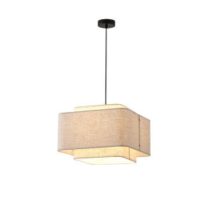 ΦΩΤΙΣΤΙΚΟ ΚΡΕΜΑΣΤΟ ΥΦΑΣΜΑ 1XΕ27 Max15wΦ400Χ1090mm ΜΠΕΖ ARTE ILLUMINA MUSA