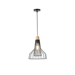 ΦΩΤΙΣΤΙΚΟ ΚΡΕΜΑΣΤΟ ΜΕΤΑΛΛΟ 1XE27 Max15w 260X260X1370mm ΜΑΥΡΟ ARTE ILLUMINA TASSEL