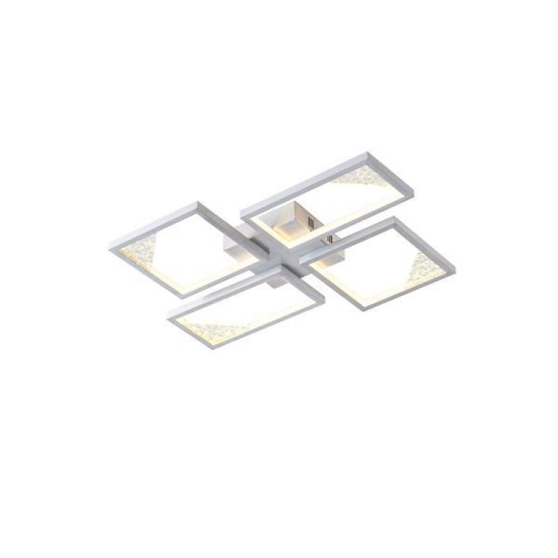 ΦΩΤΙΣΤΙΚΟ ΟΡΟΦΗΣ ΑΛΟΥΜΙΝΙΟ LED 36W 900Lm 3000K 450X580X55mm ΜΑΥΡΟ ARTE ILLUMINA SQUARE