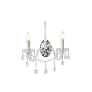 ΑΠΛΙΚΑ ΤΟΙΧΟΥ ΜΕΤΑΛΛΟ-ΓΥΑΛΙ 2XE14 ΜΑΧ 8W 330X425mm ΜΕΤΑΛΛΙΚΟ ARTE ILLUMINA KRISTALLO