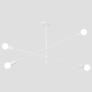 ΦΩΤΙΣΤΙΚΟ ΚΡΕΜΑΣΤΟ 4ΦΩΤΟ 4XΕ27 MAX 40W  1000X550mm ΛΕΥΚΟ ARTE ILLUMINA SKYLINE