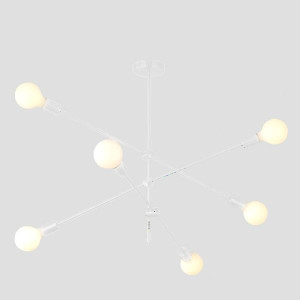 ΦΩΤΙΣΤΙΚΟ ΚΡΕΜΑΣΤΟ 6XΕ27 100X65 ΛΕΥΚΟ ARTE ILLUMINA