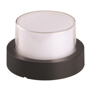 ΑΠΛΙΚΑ ΤΟΙΧΟΥ ΣΤΡΟΓΓΥΛΗ LED 12W Φ169X100 3000K IP65 ΜΑΥΡΗ PRO ARTE ILLUMINA