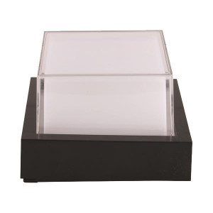 ΑΠΛΙΚΑ ΤΟΙΧΟΥ ΤΕΤΡΑΓΩΝΗ LED 12W 160X160X100 3000K IP65 ΜΑΥΡΗ PRO ARTE ILLUMINA