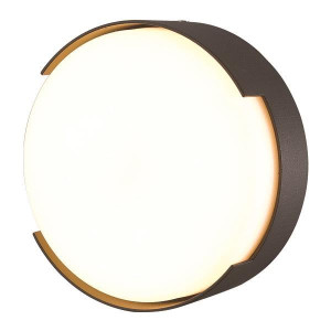 ΠΛΑΦΟΝΙΕΡΑ ΣΤΡΟΓΓΥΛΗ LED 16W Φ250X50 3000K IP54 ΜΑΥΡΗ PRO ARTE ILLUMINA