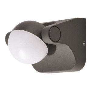 ΑΠΛΙΚΑ ΤΟΙΧΟΥ LED ΜΕ ΠΕΡΙΣΤΡΕΦΟΜΕΝΗ ΒΑΣΗ 8W 114X105X90 3000K IP54 ΓΚΡΙ PRO ARTE ILLUMINA