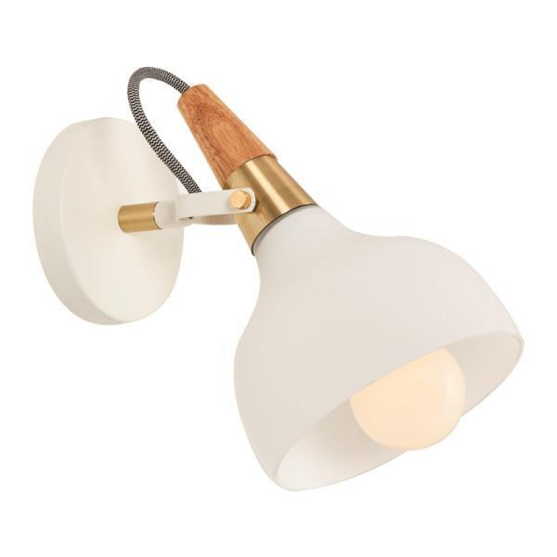 ΑΠΛΙΚΑ ΤΟΙΧΟΥ  E27 ΞΥΛΟ-ΛΕΥΚΗ ARTE ILLUMINA ROTA