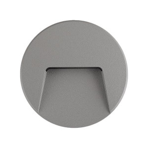 ΦΩΤΙΣΤΙΚΟ ΤΟΙΧΟΥ SLIM LED 3W IP65 230V 4000K Φ135mm ΓΚΡΙ PRO ARTE ILLUMINA