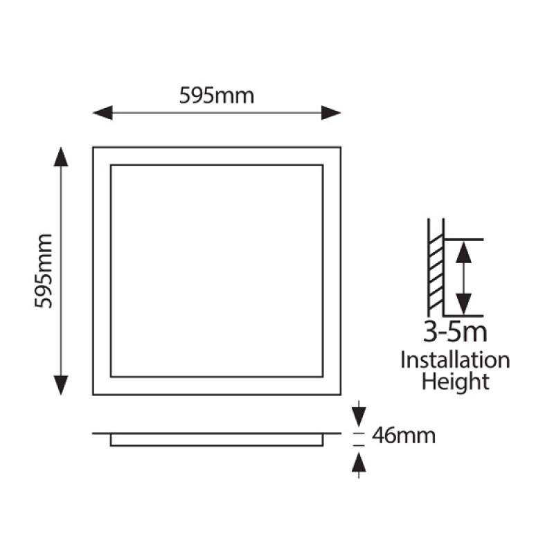 ΦΩΤΙΣΤΙΚΟ BACKLIGΗΤ UGR19 60X60 48W 4000Κ 220-240V ΛΕΥΚΟ