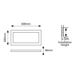ΦΩΤΙΣΤΙΚΟ ΕΞΩΤΕΡΙΚΟ BACKLIGΗΤ UGR19 30X60 30W 3000Κ 220-240V ΛΕΥΚΟ