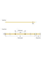 ΤΑΙΝΙΑ LED MINI COB 5M 10W 24V 6500K 320L/M IP44 PRO
