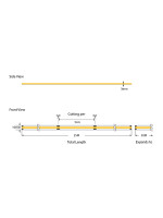 ΤΑΙΝΙΑ LED COB 25M 6W 48V 3000K 504L/M IP44 PRO