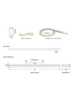 NEON LIGHT LED 5M 8W 24V 6500K IP44 PRO