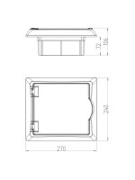 ΠΙΝΑΚΑΣ ΧΩΝΕΥΤΟΣ ΠΛΑΣΤΙΚΟΣ ECONOMIC 1X6 IP 40 (PE+N)