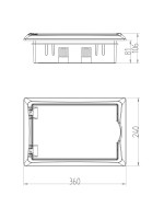 ΠΙΝΑΚΑΣ ΧΩΝΕΥΤΟΣ ΠΛΑΣΤΙΚΟΣ ECONOMIC 1X12 IP 40 (PE+N)