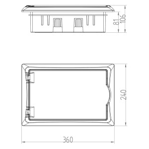 ΠΙΝΑΚΑΣ ΧΩΝΕΥΤΟΣ ΠΛΑΣΤΙΚΟΣ ECONOMIC 1X12 IP 40 (PE+N)