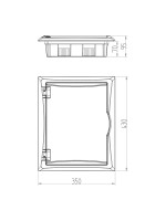 ΠΙΝΑΚΑΣ ΧΩΝΕΥΤΟΣ ΠΛΑΣΤΙΚΟΣ ECONOMIC 2Χ12 IP 40 (PE+N)