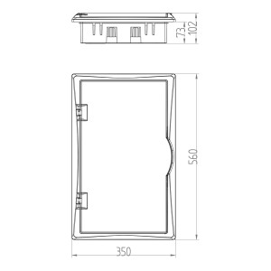 ΠΙΝΑΚΑΣ ΧΩΝΕΥΤΟΣ ΠΛΑΣΤΙΚΟΣ ECONOMIC 3Χ12 IP 40 (PE+N)