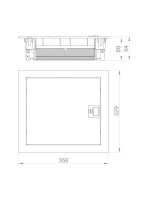 ΠΙΝΑΚΑΣ ΧΩΝΕΥΤΟΣ ΤΟΙΧΟΥ/ΓΥΨΟΣΑΝΙΔΑΣ MSF 1X12 IP 30 (PE+N)