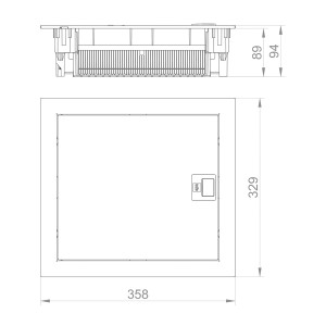 ΠΙΝΑΚΑΣ ΧΩΝΕΥΤΟΣ ΤΟΙΧΟΥ/ΓΥΨΟΣΑΝΙΔΑΣ MSF 1X12 IP 30 (PE+N)