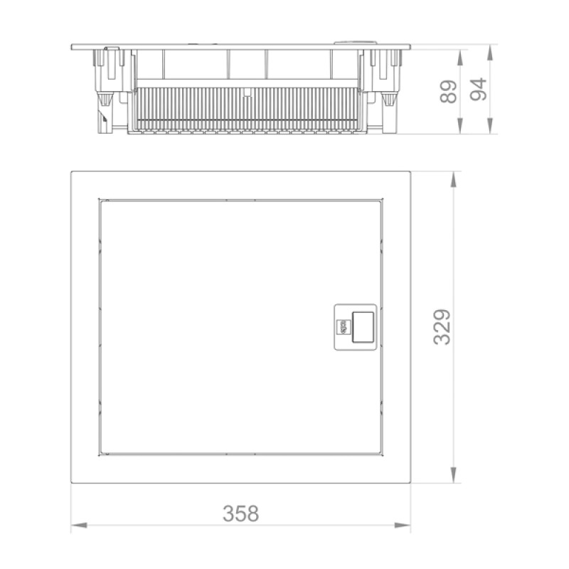ΠΙΝΑΚΑΣ ΧΩΝΕΥΤΟΣ ΤΟΙΧΟΥ/ΓΥΨΟΣΑΝΙΔΑΣ MSF 1X12 IP 30 (PE+N)