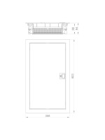 ΠΙΝΑΚΑΣ ΧΩΝΕΥΤΟΣ ΤΟΙΧΟΥ/ΓΥΨΟΣΑΝΙΔΑΣ MSF 3X12 IP 30 (PE+N)
