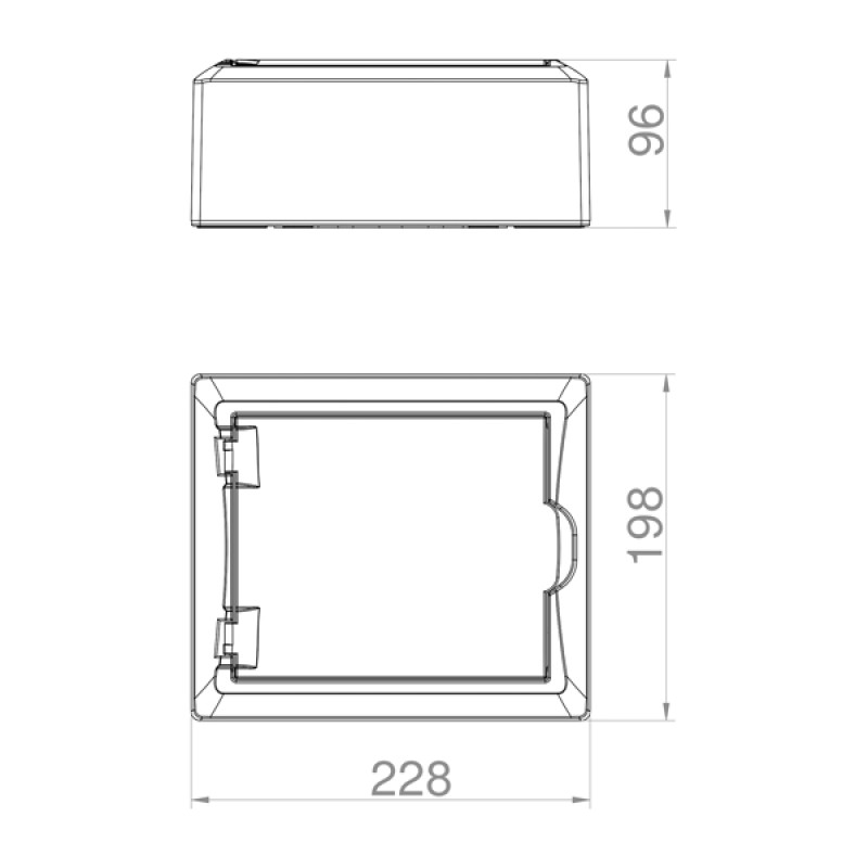 ΠΙΝΑΚΑΣ ΕΞΩΤΕΡΙΚΟΣ ECONOMIC ΠΛΑΣΤΙΚΟΣ 1X8 IP40 (PE+N)