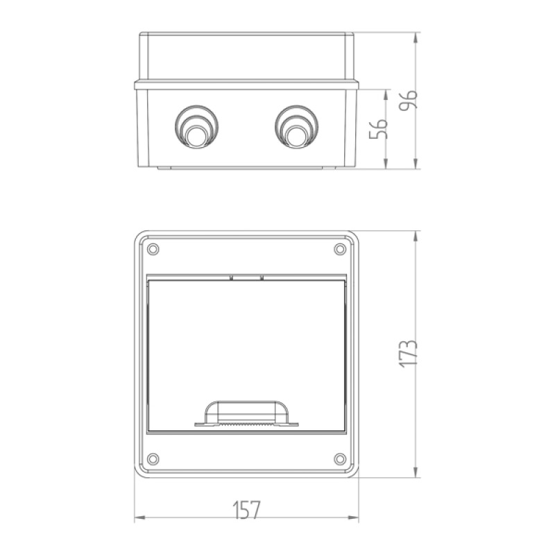 ΠΙΝΑΚΑΣ ΕΞΩΤΕΡΙΚΟΣ LUX 1Χ7 IP55 PE+N