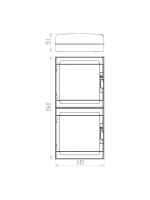 ΠΙΝΑΚΑΣ ΕΞΩΤΕΡΙΚΟΣ LUX 4Χ18 (2Χ2Χ36) IP65 (PE+N)