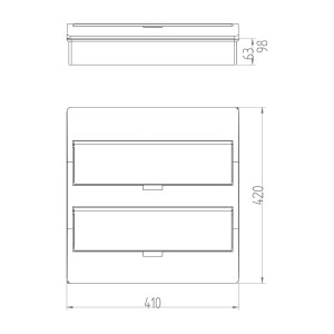 ΠΙΝΑΚΑΣ ΕΞΩΤΕΡΙΚΟΣ ΠΛΑΣΤΙΚΟΣ ELEGANΤ 2Χ18 IP40 (PE+N)