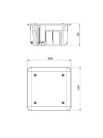 ΜΠΟΥΑΤ ΧΩΝΕΥΤΟ 89Χ89Χ50 ΓΥΨΟΣΑΝΙΔΑΣ 850°C
