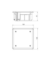 ΜΠΟΥΑΤ ΧΩΝΕΥΤΟ 105Χ105Χ50 ΓΥΨΟΣΑΝΙΔΑΣ 850°C