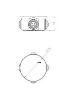 ΜΠΟΥΑΤ ΕΞΩΤΕΡΙΚΟ Φ65X35 IP55 ΛΕΥΚΟ