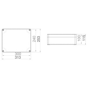 ΜΠΟΥΑΤ ΕΞΩΤΕΡΙΚΟ ΒΙΟΜΗΧΑΝΙΚΟ 313Χ253Χ115 IP65