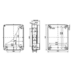 ΜΠΟΥΑΤ ΕΞΩΤΕΡΙΚΟ ΒΙΟΜΗΧΑΝΙΚΟ 340Χ270Χ165 IP65