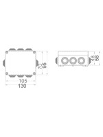 ΒΙΟΜΗΧΑΝΙΚΟ ΜΠΟΥΑΤ ΔΙΑΚΛΑΔΩΣΗΣ 130X95X58 IP55
