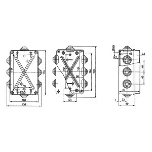 ΒΙΟΜΗΧΑΝΙΚΟ ΜΠΟΥΑΤ ΔΙΑΚΛΑΔΩΣΗΣ 198Χ139Χ82 IP55