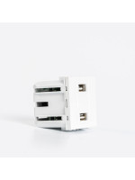 ΠΡΙΖΑ 2 Χ USB MODULES ΛΕΥΚΗ