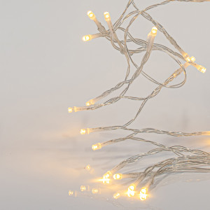 ΣΕΙΡΑ, 96 LED 3mm, BATTERY BOX 3xAA, 8 ΠΡΟΓΡΑΜΜΑΤΑ & ΜΝΗΜΗ, TIMER, ΔΙΑΦΑΝΟ PVC ΚΑΛΩΔΙΟ, ΘΕΡΜΟ ΛΕΥΚΟ LED ΑΝΑ 10cm, ΠΡΟΕΚΤΑΣΗ ΠΑΡΟΧΗΣ 30cm, IP44 (DISPLAY BOX 16τμχ)